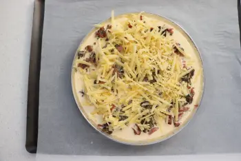 Sorrel and potato quiche