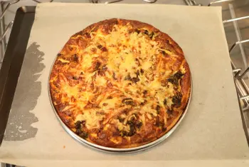 Sorrel and potato quiche