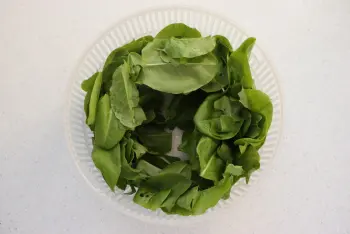 Sorrel and potato quiche