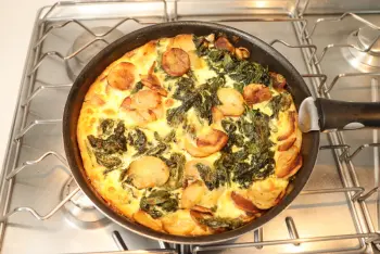 No-pastry spinach and potato quiche