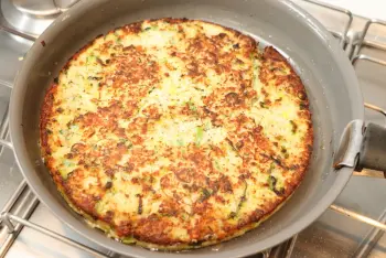 Semolina galette with leeks : Stage 10