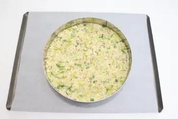 Semolina galette with leeks : Stage 7