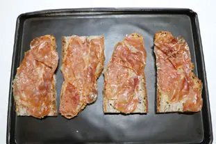 Ham and cheese slices with spring onions : Photo of step #6
