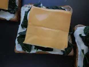 Spinach Croque-monsieur  : Photo of step #5