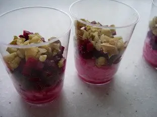 Raw beetroot mousse with walnuts : Photo of step #11