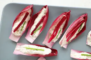 Red endive appetizers : Photo of step #26