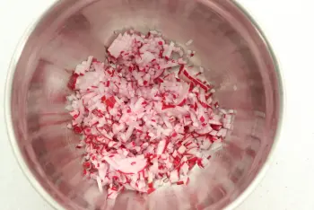 Radish and Sardine Spread : Stage 1
