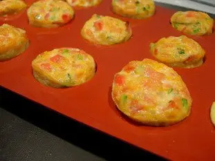 Little vegetable omelettes : Photo of step #26