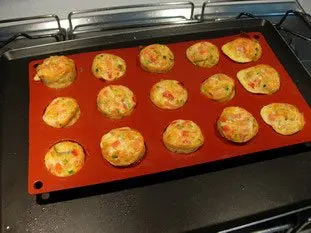 Little vegetable omelettes : Photo of step #15