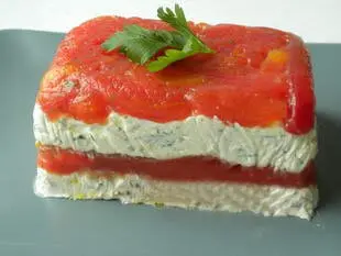 Tomato and cream cheese terrine : Photo of step #26