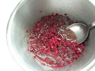 Beetroot and cream cheese verrines : Photo of step #1