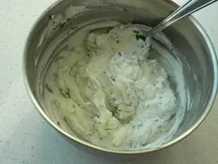 Beetroot and cream cheese verrines : Photo of step #3