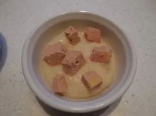 Purée of Jerusalem artichokes with foie gras