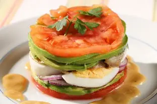 Mixed salad stack : Photo of step #9