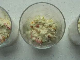 Verrine of avocado mousse and crab : Photo of step #8