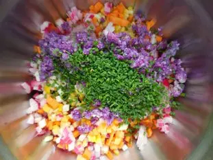 Vegetable tartare : Photo of step #6