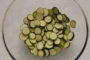Baby courgette salad : Photo of step #2