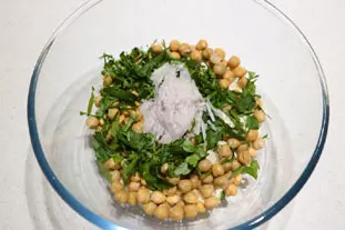 Lebanese-style chickpea salad