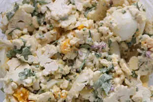 Cauliflower and egg salad