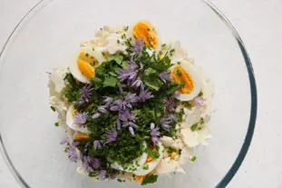 Cauliflower and egg salad : Photo of step #4