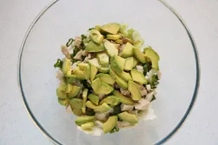 Cauliflower, chicken and avocado salad : Photo of step #6
