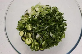 Spring courgette and tuna salad : Photo of step #3