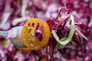 Cherry tomato and two cabbage salad : Photo of step #26