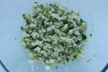 Winter cauliflower tabbouleh