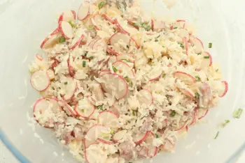 Crunchy rice and ham salad : Stage 9