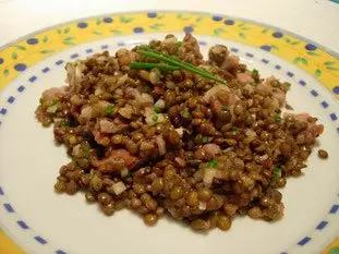 Warm lentil salad : Photo of step #26