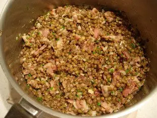 Warm lentil salad : Photo of step #8