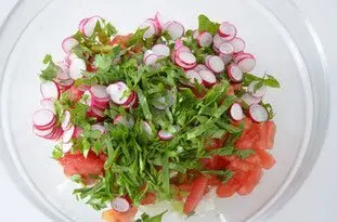 Prawn salad with a crunch