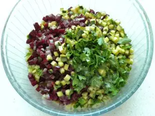 Cubed salad : Photo of step #8