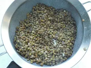 Lentil and cold-meat salad : Photo of step #3