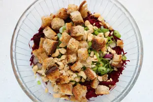 Beetroot salad with cashew nuts : Photo of step #6