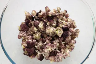 Two-colour cauliflower salad : Photo of step #3