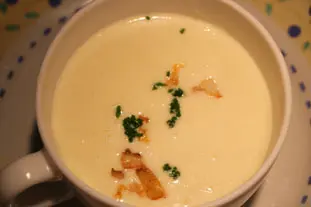 Cream of cauliflower soup with smoked haddock  : Photo of step #6