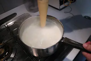 Cream of cauliflower soup with smoked haddock 