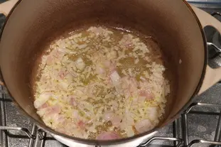 Hearty leek and sprout soup