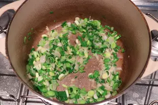 Hearty leek and sprout soup