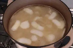 Turnip and Jerusalem artichoke soup : Photo of step #5