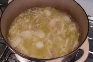 Turnip and Jerusalem artichoke soup : Photo of step #6