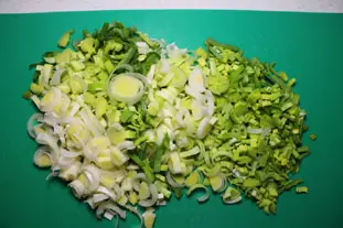 Potimarron and leek soup : Photo of step #2