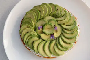 Avocado "tarte fine"