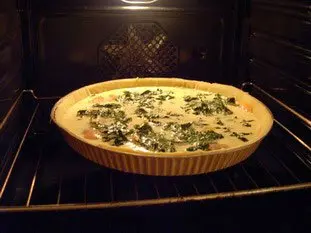 Salmon and spinach quiche : Photo of step #11