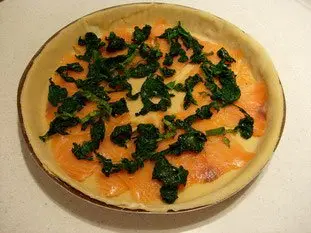 Salmon and spinach quiche : Photo of step #5