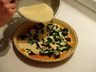 Salmon and spinach quiche : Photo of step #5