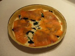 Salmon and spinach quiche : Photo of step #6