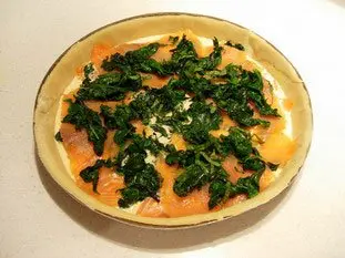Salmon and spinach quiche : Photo of step #7