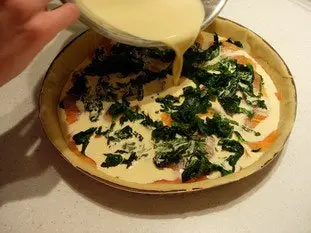 Salmon and spinach quiche : Photo of step #8